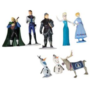 Frozen Figures Set of 8 Anna Elsa Olaf Sven Kristoff Hans 3" Disney